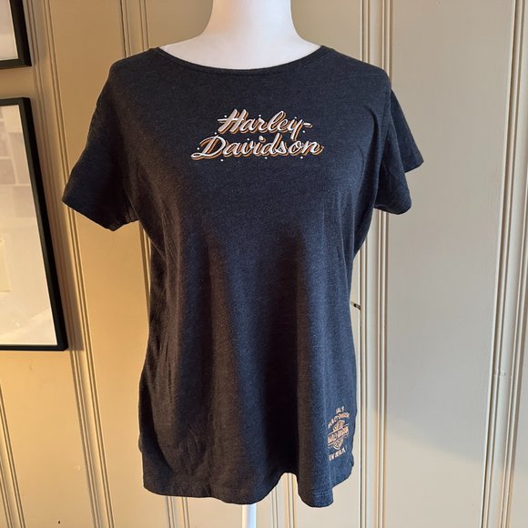 Harley Davidson Limited Edition T Shirt Rhinestones Dealer Logo New Berlin WI - Picture 7 of 7